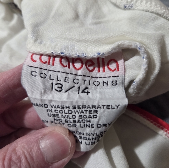 Budweiser Red and Blue Logo Bathing Suit,Womens 13/14 - Picture 6 of 6